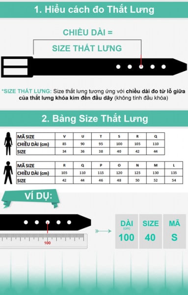 Hướng Dẫn Chọn Size Dây Thắt Lưng Đúng Chuẩn 2020