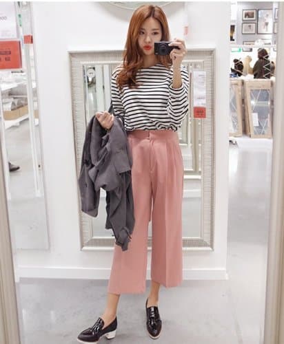 Cách diện quần Culottes