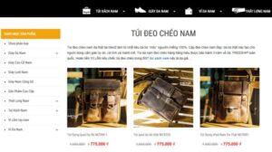 Top 10 shop túi đeo chéo nam da thật Hà Nội uy tín